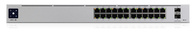 Ubiquiti UniFi Pro 24-Port PoE Gestionado L2/L3 Gigabit Ethernet (10/100/1000) Energía sobre Ethernet (PoE) 1U Plata