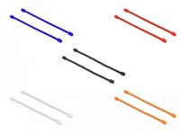 DeLOCK 018971 Kabelbinder Silikon Schwarz, Blau, Orange, Rot, Weiß