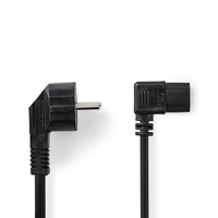 Nedis CEGL10020BK50 câble électrique Noir 2 m CEE7/7 Coupleur C13