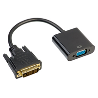 Akyga AK-AD-50 video cable adapter 0.15 m VGA (D-Sub) DVI Black