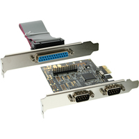 InLine Schnittstellenkarte, 2x 9pol seriell + 1x 25pol parallel, PCIe