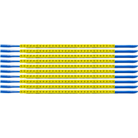 Brady SCNG-07-Y cable marker Black, Yellow Nylon 300 pc(s)