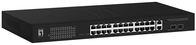 LevelOne GEP-2841 network switch Managed L2 Gigabit Ethernet (10/100/1000) Power over Ethernet (PoE) 1U Black