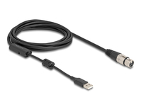 DeLOCK 84178 audio cable 3 m XLR (3-pin) USB Type-A Black, Silver