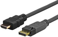 Vivolink PRODPHDMI4K1.5 adaptador de cable de vídeo 1,5 m DisplayPort HDMI Negro