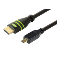 Techly ICOC HDMI-4-AD5 HDMI kábel 5 M HDMI A-típus (Standard) HDMI D-típus (Micro) Fekete