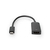 Nedis CCGP64652BK02 video kabel adapter 0,2 m HDMI Type A (Standaard) USB Type-C Zwart