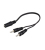 Goobay AVK 325-020 0.2m kabel audio 0,2 m 3.5mm Czarny