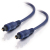 C2G 2m Velocity Toslink Optical Digital Cable audio kabel Zwart