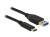 DeLOCK 1m USB3.1-C/USB3.1-A USB cable USB 3.2 Gen 2 (3.1 Gen 2) USB A USB C Black