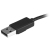 StarTech.com Hub USB 2.0 portatile a 4 porte con cavo integrato - Perno e Concentratore USB compatto - Mini Hub USB2.0