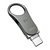 Silicon Power Mobile C80 lecteur USB flash 128 Go USB Type-A / USB Type-C 3.2 Gen 1 (3.1 Gen 1) Titane