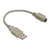 InLine 33102 câble PS/2 0,2 m 6-p Mini-DIN USB A Beige