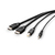 Belkin F1DN2CCBL-HH10t toetsenbord-video-muis (kvm) kabel Zwart 3 m