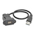 Tripp Lite U024-001-KPA-BK cable USB 0,3 m USB 2.0 DisplayPort USB A Negro