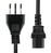 ProXtend PC-LC13-001 câble électrique Noir 1 m Prise d'alimentation type L Coupleur C13