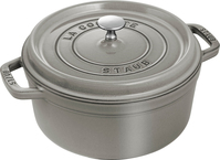 Cocotte, 24 cm, Graphit-Grau, rund, Gusseisen, Serie: La Cocotte. Marke: Staub