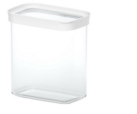 EMSA OPTIMA Schüttdose mit Deckel, Inhalt: 1,6 Liter, Farbe: weiß, transparent,