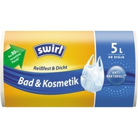 Swirl® Müllbeutel Bad & Kosmetik 33 x 36 cm (B x H) 5l Plastik, 80 % recycelt
