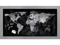 glasmagneetbord Sigel Artverum 910x460x15mm wereldkaart