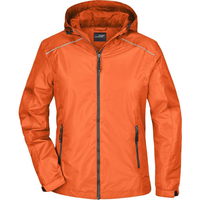 Regenjacke JN1118, Gr. M, Orange/Karbon, 3000 mm Wassersäule, mit verschweisste Nähte