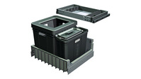 FRANKE Kübel Serie 300 R Composta 55 Schublade 40-l- für 35-l-Sack 55-l- für Kompost inkl. Filter