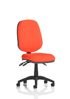 Eclipse Plus III Lever Task Operator Chair Bespoke Colour Tabasco Orange