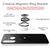 NALIA Ring Handy Hülle für Huawei P40 lite E, Silikon Cover Case mit 360° Halter Schwarz