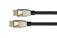 Anschlusskabel DisplayPort 1.4, 8K / UHD-2 @60Hz, AKTIV (Redmere Chipsatz), Vollmetallstecker, CU, N