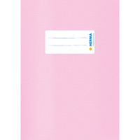 Heftumschlag, für Hefte A5, Polypropylen-Folie, 10,5 x 14,8 cm, rosa gedeckt
