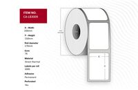 Label 100x150, Core 76, , Diameter 176 mm. Thermal ,