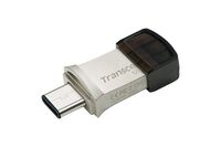 JetFlash 890 USB 3.1 Type C + Type A 128 GB pen drive, silver USB-Flash-Laufwerke
