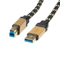 Gold Usb 3.0 Cable, Type A M , - B M 3.0 M ,