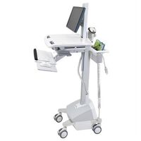 Styleview Sv42 White Flat , Panel Multimedia Cart ,