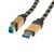 Gold Usb 3.0 Cable, Type A M , - B M 3.0 M ,