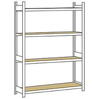 Weitspannregal, mit Spanplatte, Höhe 2500 mm