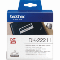 DK-Endlos-Etiketten 29mm x 15,24m weiß Folie