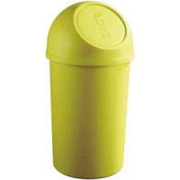 Abfallbehälter 25l Kunststoff mit Push-Deckel gelb