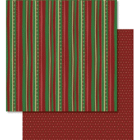 Scrapbook Paper Winterzauber rot/grün 12x12 Zoll VE=5 Blatt
