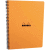 Kollegblock Elastikbook A4 90g/qm 80 Blatt mikroperforiert liniert orange