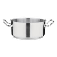 Vogue Casserole Pan with Stay Cool Welded Handles in Stainless Steel - 240(�) mm