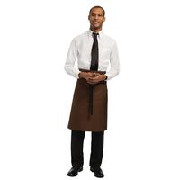 Chef Works Unisex Bistro Professional Apron in Brown Size R