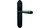 Türschild HAGER, ungelocht 18mm Eisen geschmiedet 220/41/3mm