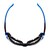 3M™ Solus™ 1000 Schutzbrille mit Antibeschlag-Beschichtung, blau/schwarz, transparent mit Tasche S1CB