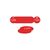 27mm Traffolyte valve marking tags - Red (126 to 150)