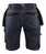 Damen Handwerker Shorts X1900 Stretch marineblau/schwarz - Rückansicht