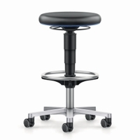 Medical/Lab stool Stop&Go castors foot ring