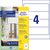Recycling Ordner-Etiketten, Home Office, Kleinpackung, A4, 61 x 192 mm, 10 Bogen/40 Etiketten, naturweiß