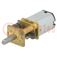 Motor: DC; with gearbox; LP; 6VDC; 360mA; Shaft: D spring; 13rpm