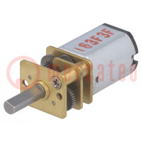 Motor: DC; with gearbox; HP; 6VDC; 1.6A; Shaft: D spring; max.235mNm
